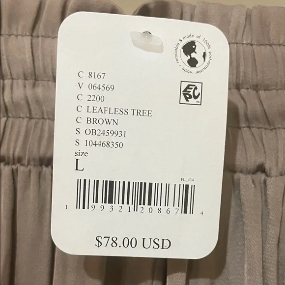 Free People Billowy Bohemian Silky Sleepover Crush Balloon Pants L NWT - Picture 5 of 8